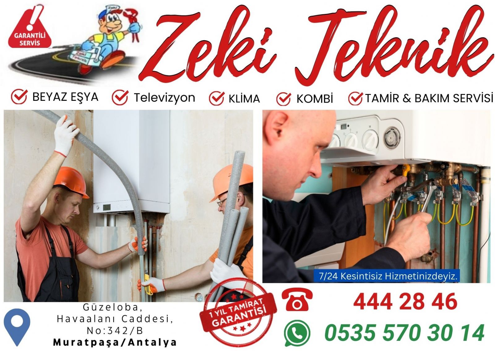 Güzeloba Kombi Bakım Ücreti